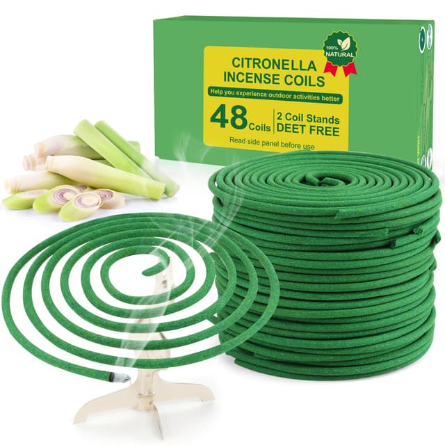 🌿🍋 Räucherspirale Citronella für Draußen - 48 Stück 🌸🌞