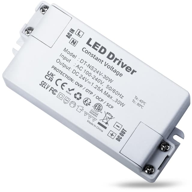 REYLAX LED Trafo 24V 30W 🌟 LED Treiber 1.25A 🌈 LED Netzteil Trafo 230V auf 24V Transformator