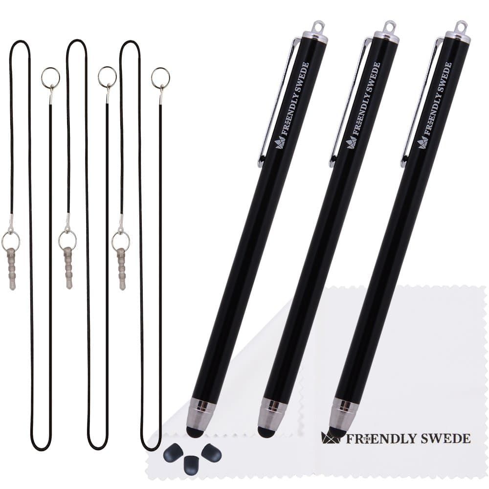 🖊️ The Friendly Swede Eingabestift Touchstift Stylus Stift (3er-Set) für Tablett und Handy 📱