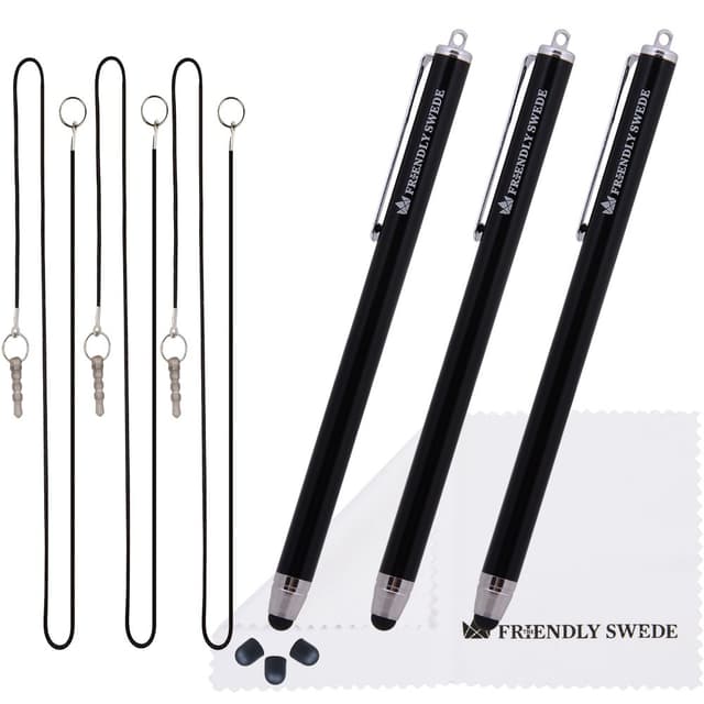 🖊️ The Friendly Swede Eingabestift Touchstift Stylus Stift (3er-Set) für Tablett und Handy 📱