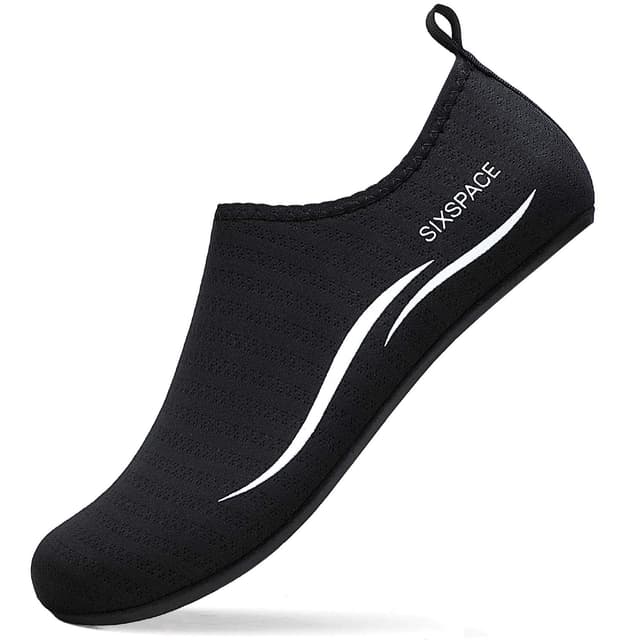 🌊🏄‍♂️ Sixspace Herren Damen Badeschuhe Wasserschuhe Aquaschuhe 41 EU 485 Schwarz