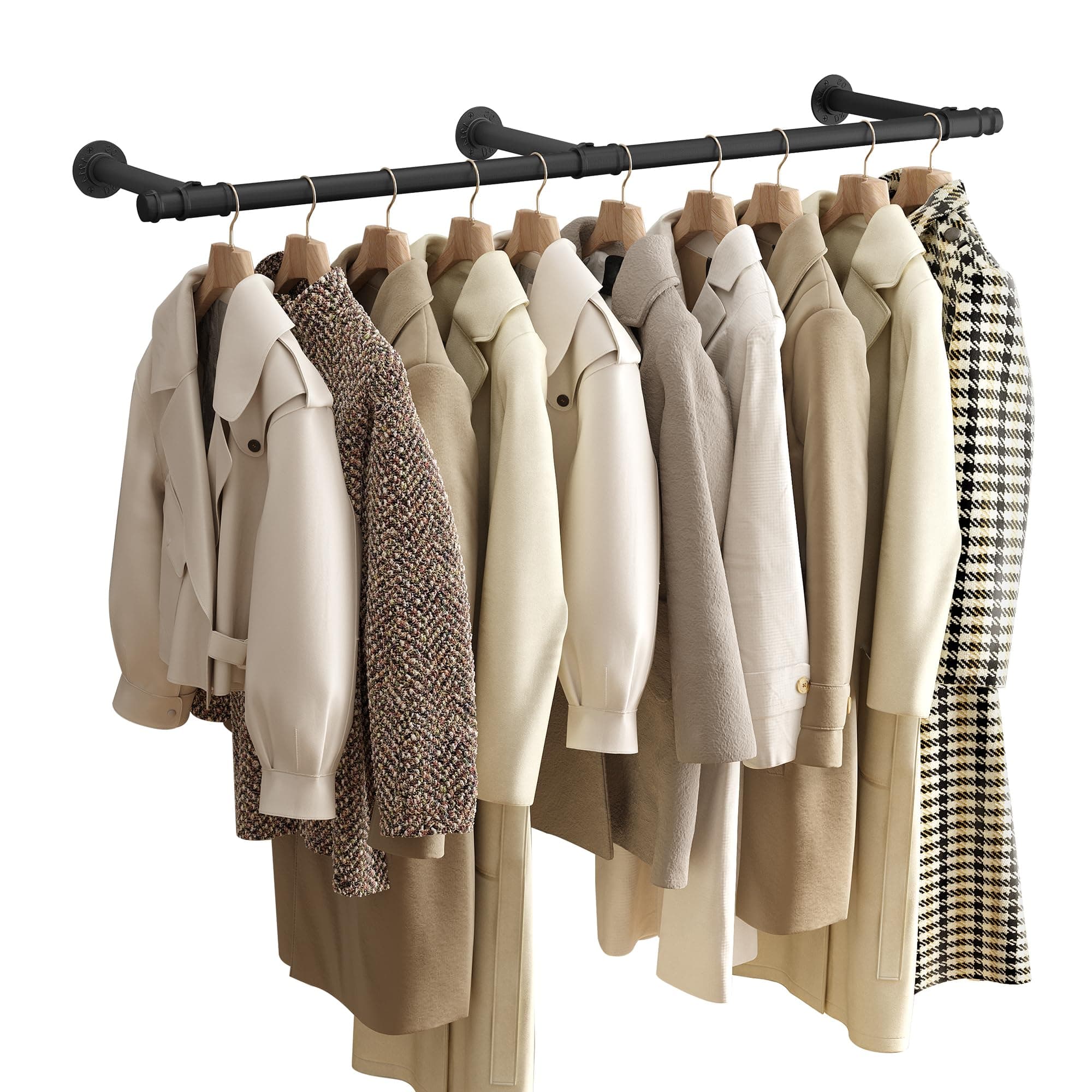 SONGMICS Kleiderstange für die Wand 🧥 Industrie-Design & Platzsparend