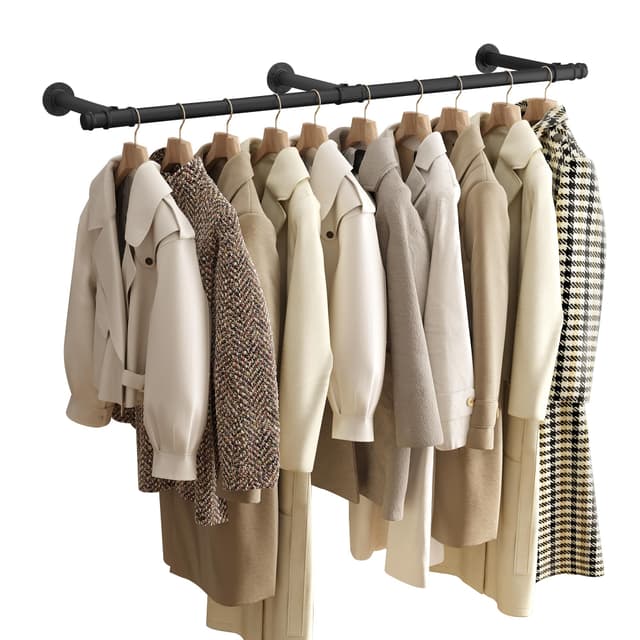 SONGMICS Kleiderstange für die Wand 🧥 Industrie-Design & Platzsparend