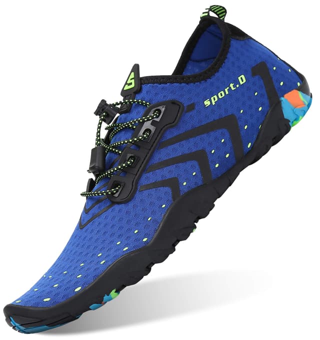 🌊🏄 SAGUARO Herren Badeschuhe Damen rutschfeste Sohle Schnell Trocknend Schwimmschuhe 48 EU Blau - Sonderangebot!