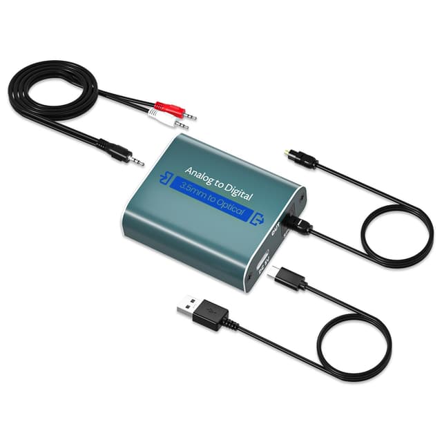🔊 AMANKA Analog zu Digital Audio Converter 3 mit Optikkabel 🎶