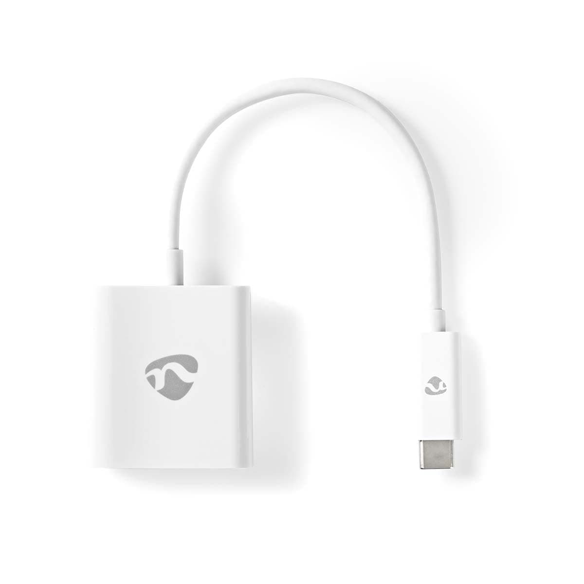 Nedis USB-Adapter - USB 3.2 Gen 1 - USB Type-C™ Stecker - HDMI - 0.20 m - rund - Vernickelt - PVC - Weiss 🌟🔌