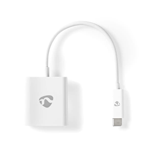Nedis USB-Adapter - USB 3.2 Gen 1 - USB Type-C™ Stecker - HDMI - 0.20 m - rund - Vernickelt - PVC - Weiss 🌟🔌