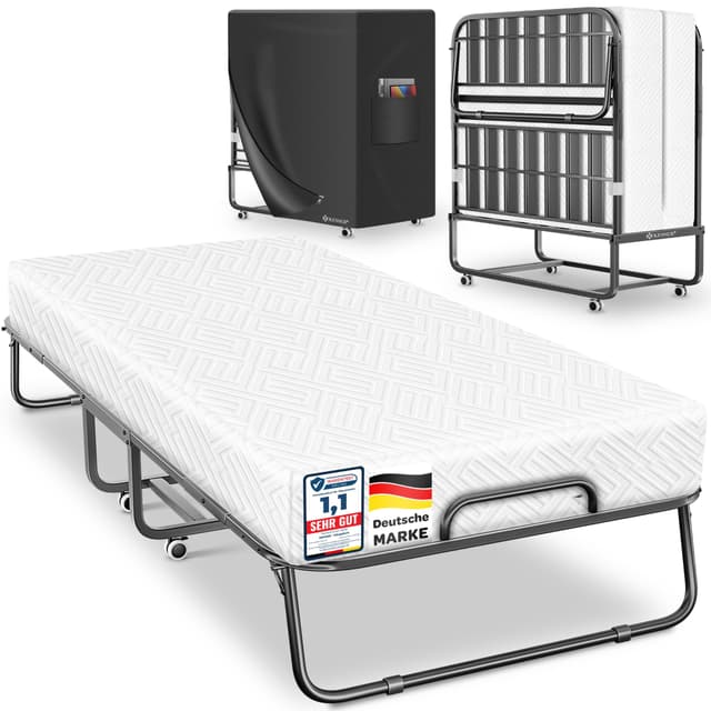 🛏️ KESSER® Klappbett 200x90cm Gästebett inkl. Matratze 🌟