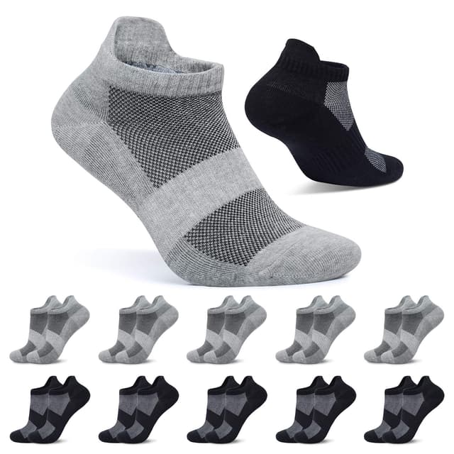 🧦 FALARY 10 Paar Sneaker Socken Herren Damen Kurze Socken Baumwolle Sportsocken