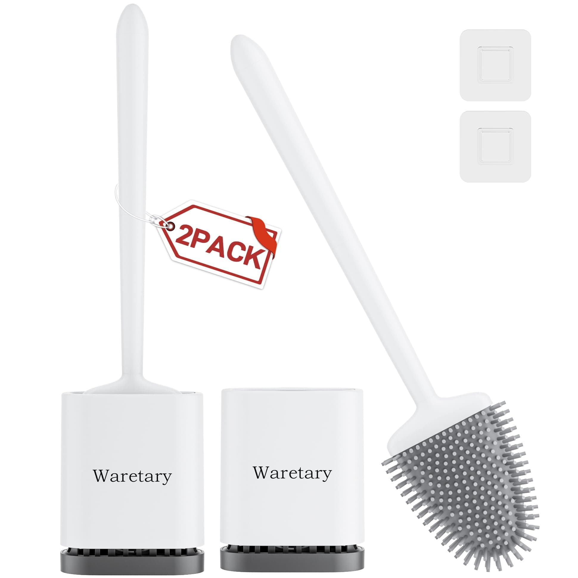🚽 Waretary 2 Pack Klobürste Silikon - WC Bürste & Klobürstenhalter 🧼