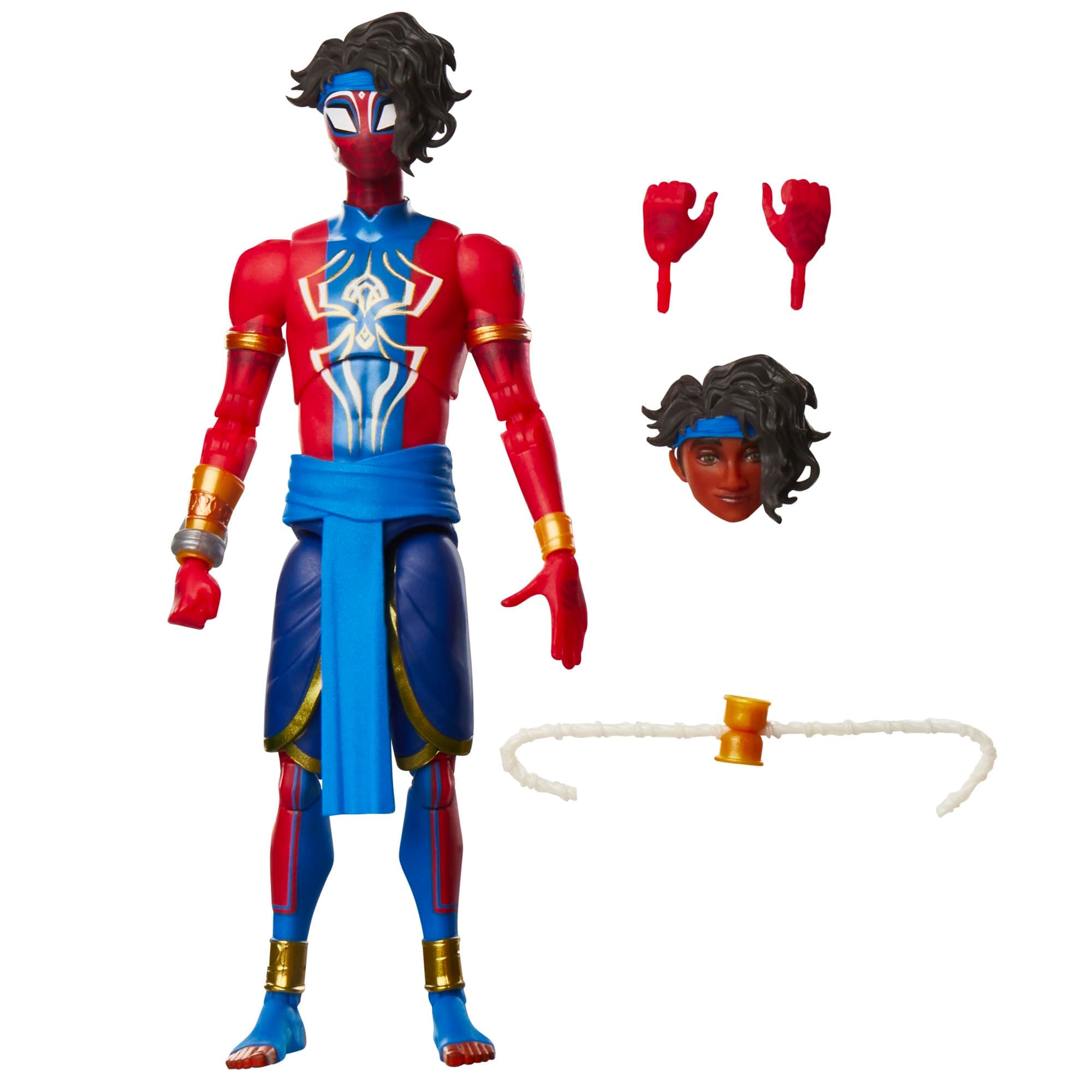 Marvel Legends Series Pavitr Prabhakar, Action-Sammelfigur zu Spider-Man: Across The Spider-Verse (15 cm), Rot, Blau