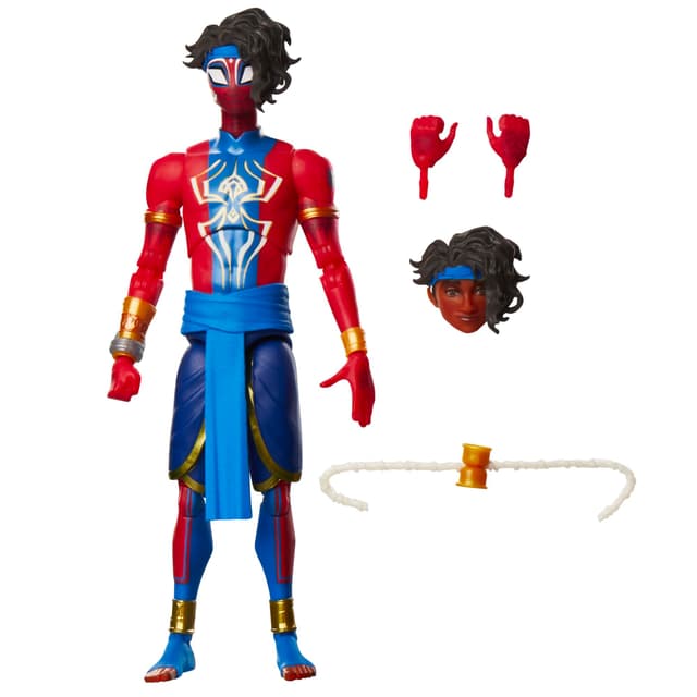 Marvel Legends Series Pavitr Prabhakar, Action-Sammelfigur zu Spider-Man: Across The Spider-Verse (15 cm), Rot, Blau