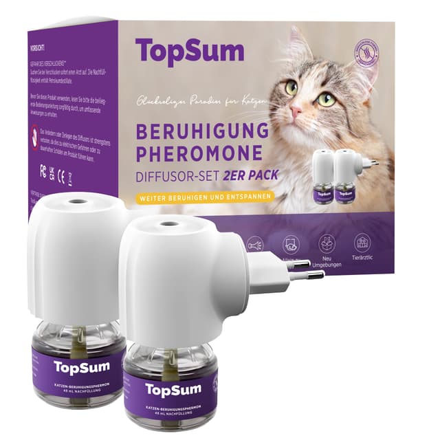 TopSum Pheromone Katzen Diffusor Kit: Katzen Pheromone Starterset 🐱🌿