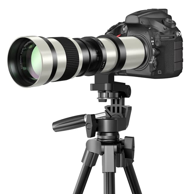 Lightdow 420-800mm f/8.3-16 Teleobjektiv für Canon EF Objektiv - Weiß