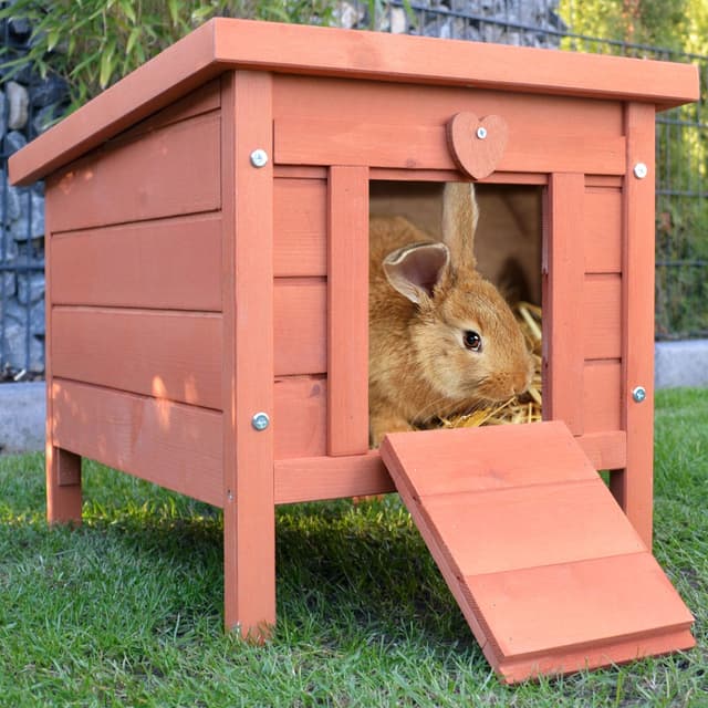 🐰🏡 Zooprinz Großes Kleintierhaus mit Klappbarem Dach - Perfekt für Draußen und Drinnen 🌿🏠