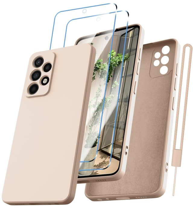 Angebot: Kukiwhy für Samsung Galaxy A53 5G Hülle mit 2 Stück Panzerfolie