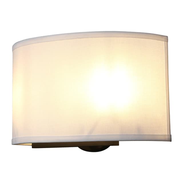 Yosoan Wandleuchte mit Stoffschirme 🌟 Wandlampe Lampe Wandleuchten mit E27 für Spiegel, Wohnzimmer, Schlafzimmer und Treppe (1 Stk mit weißem Stoffschirme)