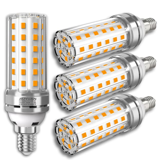 🌟 4er Pack E14 LED Warmweiß 12W Mais Birne Lampen - Energiesparend und Langlebig! 🌟