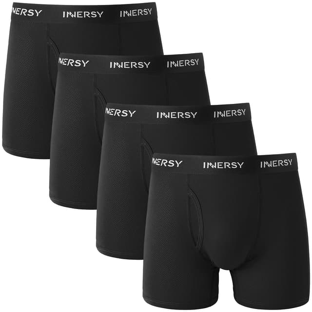 INNERSY Boxershorts Herren 4er Pack - Atmungsaktive Retroshorts 🩲🔥