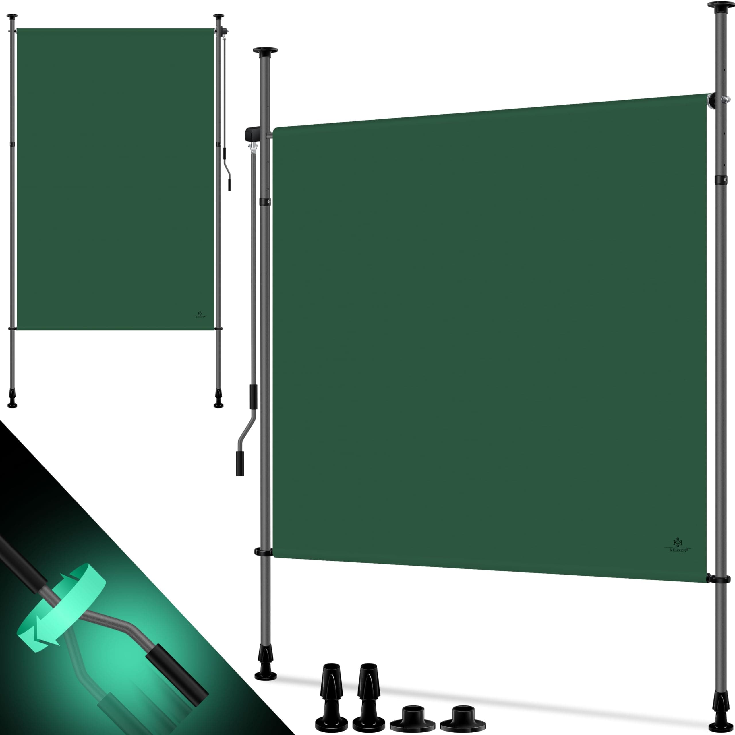 🌿 KESSER® Klemmmarkise Senkrechtmarkise 150x310cm - Premium Schutz & Eleganz für Ihren Außenbereich 🏡