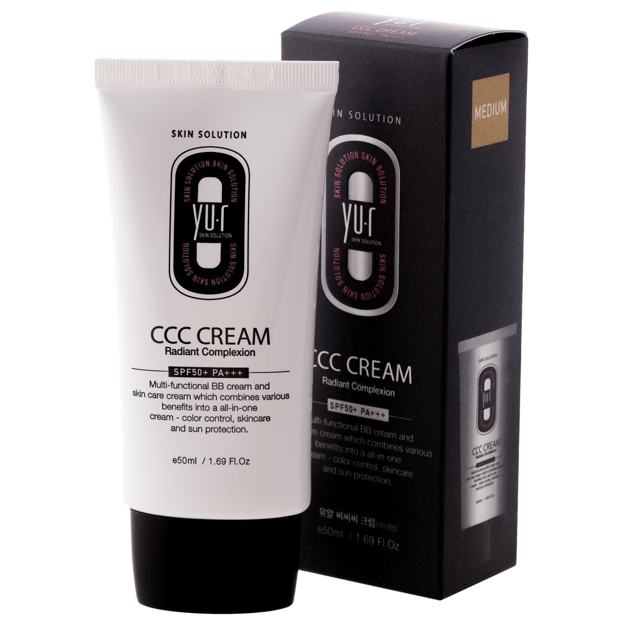 🌞 Yu.r CCC Cream SPF50+ PA+++ – 3-in-1 CC Cream mit UV-Schutz, Feuchtigkeit & natürlicher Tönung 🌺