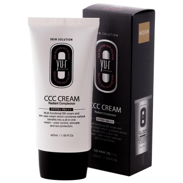 🌞 Yu.r CCC Cream SPF50+ PA+++ – 3-in-1 CC Cream mit UV-Schutz, Feuchtigkeit & natürlicher Tönung 🌺