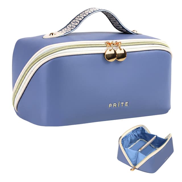 Prite Große Kapazität Kosmetiktasche in Blau 👝🌟