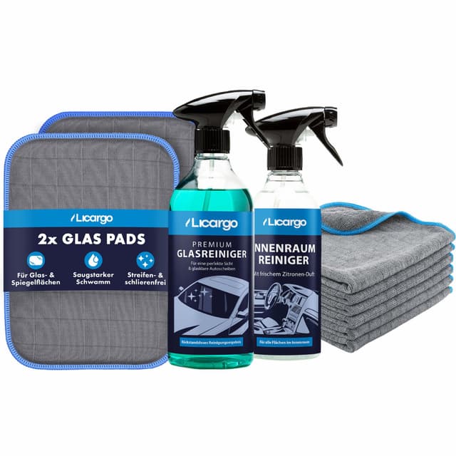 🚗 LICARGO Innenraum & Scheiben Set - Perfekte Kombi für glänzende Scheiben und frischen Innenraum!