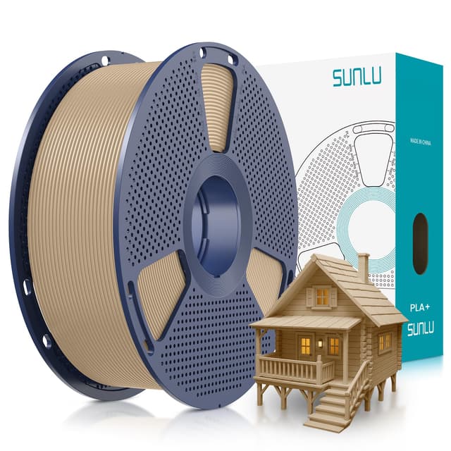 SUNLU PLA+ Filament 1.75mm Holzfarbe 1KG 3D Druck PLA+ Filament