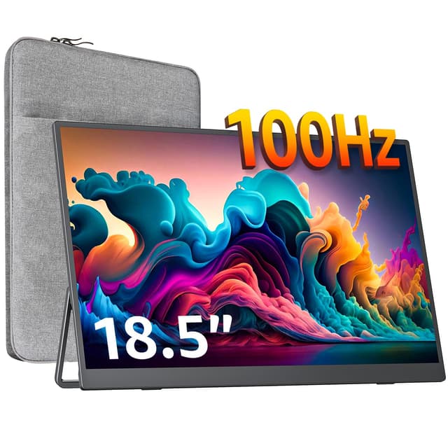 Cocopar 18,5 Zoll Tragbarer Monitor - 1080P 100Hz 120% sRGB Gaming Monitor