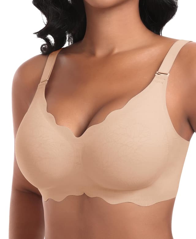 Ganado Damen Nahtloser BH Ohne Bügel 🌸 Bequemer BH Bralette 💖 Soft BHS Bügellos Bustier Bra