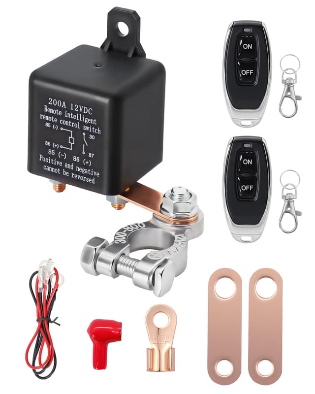 🚗 ZHITING Auto 12V 24V DC Batterie Trennschalter 200A Ferngesteuert