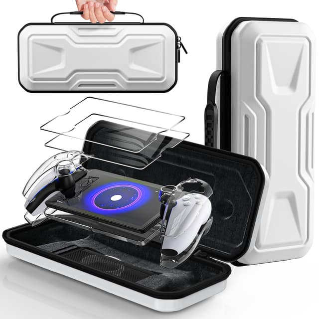 🎮 FYOUNG PS Portal Zubehör Tasche, Full Protection Bundle - Weiß