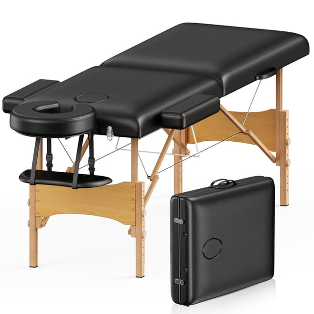 🌟 Brelley Mobile Massageliege Klappbar 2 Zone für Spa Salon Tattoo Schönheit