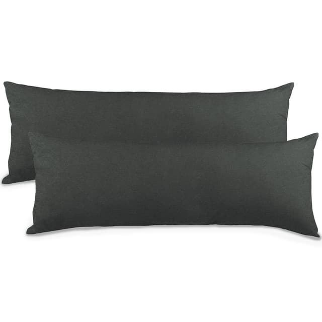 🛏️ Aqua-Textil Classic Line Kissenbezug 2er-Set 40 x 200 cm Anthrazit Grau