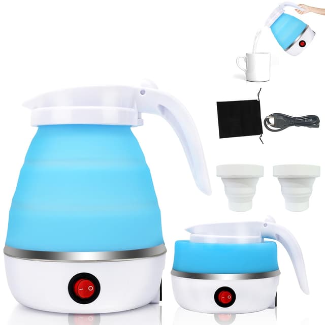🔥 Piashow Wasserkocher Faltbar 600ml | Camping Mini Reisewasserkocher 🏕️