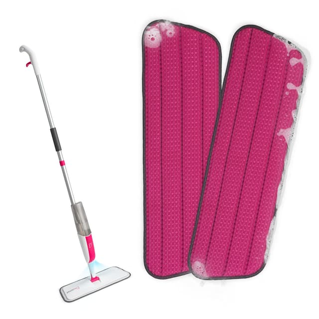 🌟 MySimaa Bodenwischer Ersatzbezug, 2er-Set Wischmopp Bezug für Spray Wischer - Pink 🌟