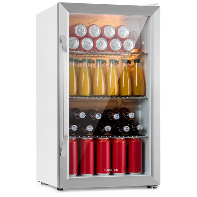 🍻 Klarstein Mini Kühlschrank mit Glastür für Zimmer - 80L Getränkekühlschrank 🥂