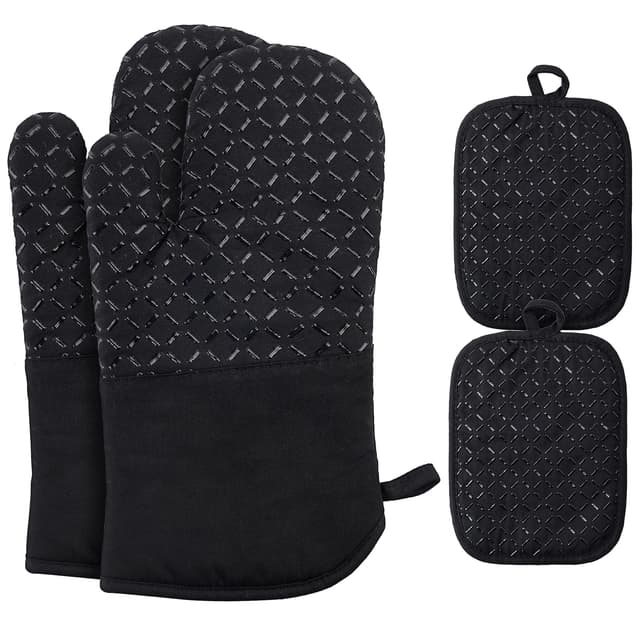 Ankway Ofenhandschuhe Topflappen Topfhandschuhe 4er Set 🧤🍳