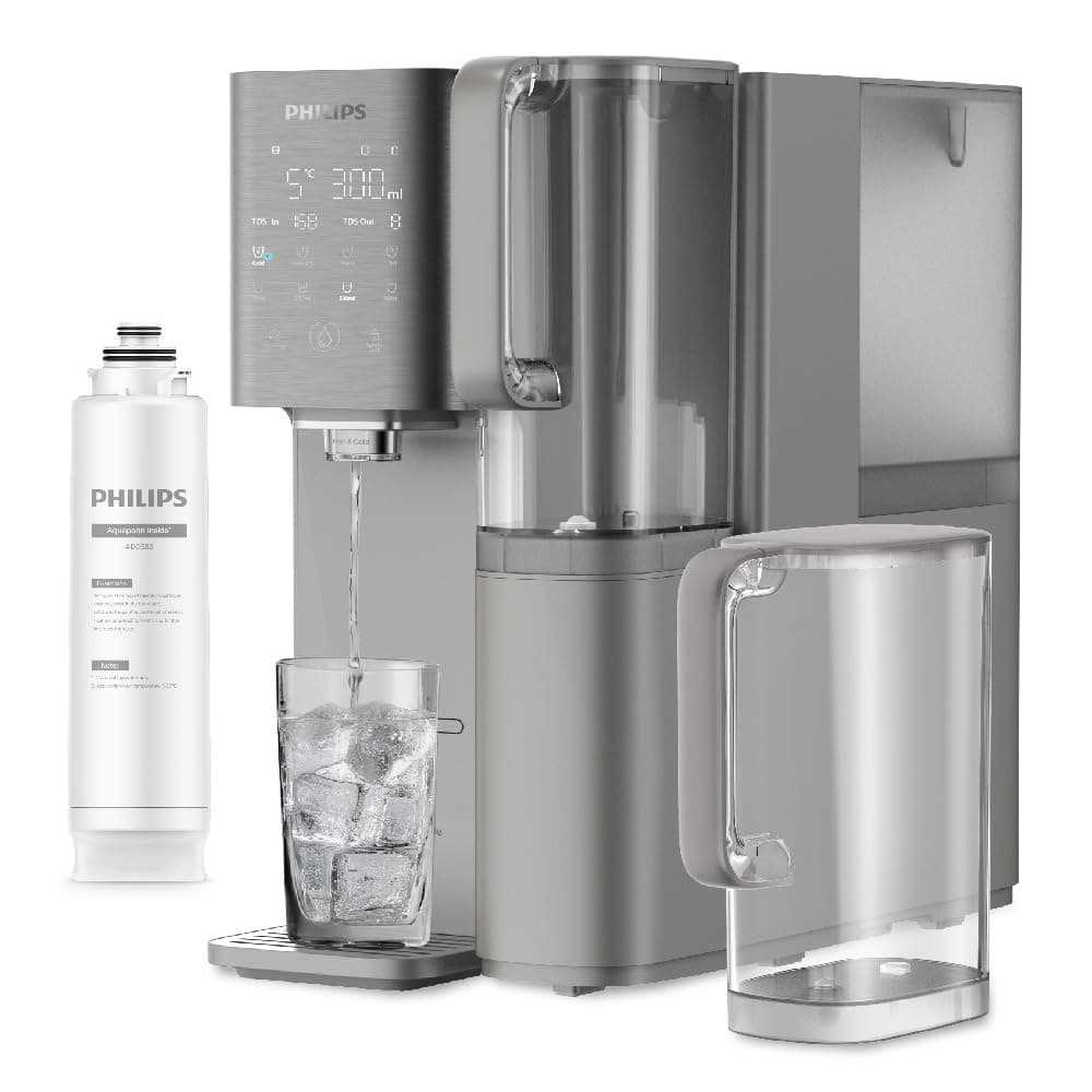 🌊✨ Philips Wasser-Umkehrosmose-Wasserstation ADD6921DG/10: Entfernt bis zu 110 Substanzen, sofortige Erwärmung und Kühlung