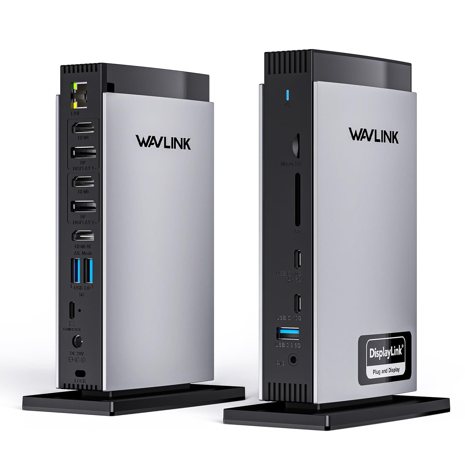 🚀 WAVLINK USB C Docking Station mit 3 HDMI, Displaylink Laptop Dock Triple Monitor 4K+Dual 2K, 100W Charging