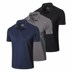 👕🏌️‍♂️ Gaiatiger 3er Pack Poloshirt Herren Kurzarm Schlank Leicht T-Shirt