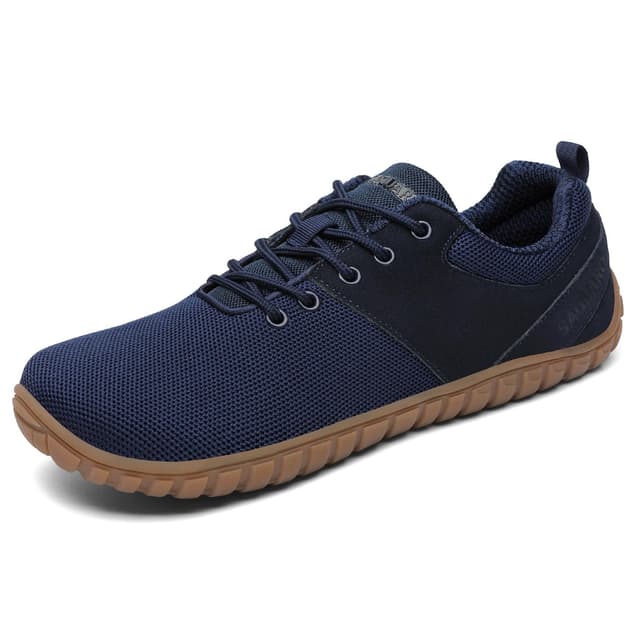 SAGUARO Unisex Barfußschuhe Wish Ⅰ- Wald im Freien Breite Zehen Barfußschuhe Mit Zero-Drop Sohle Gr.36-48 41 EU Blau