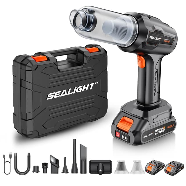 🌟 SEALIGHT Handstaubsauger 21000Pa 9-in-1 Akku 🚗🏠🏢🐾