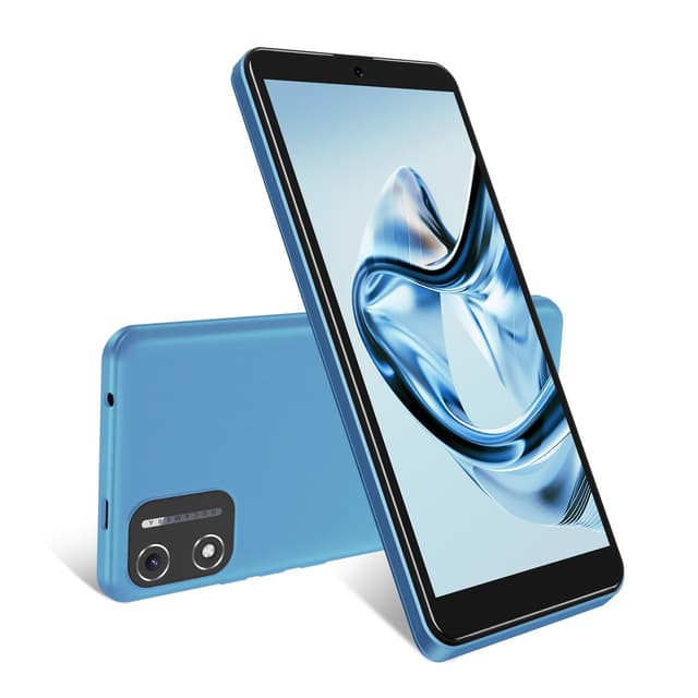 XGODY Handy Ohne Vertrag X32, 5,5 Zoll Günstig Smartphone 2GB+16GB 128GB Erweiterbar Octa-Core Android 14 Handy, 4G Dual SIM Dual Standby, 8MP+5MP Kamera, 2850mAh Face ID GPS (Blau)