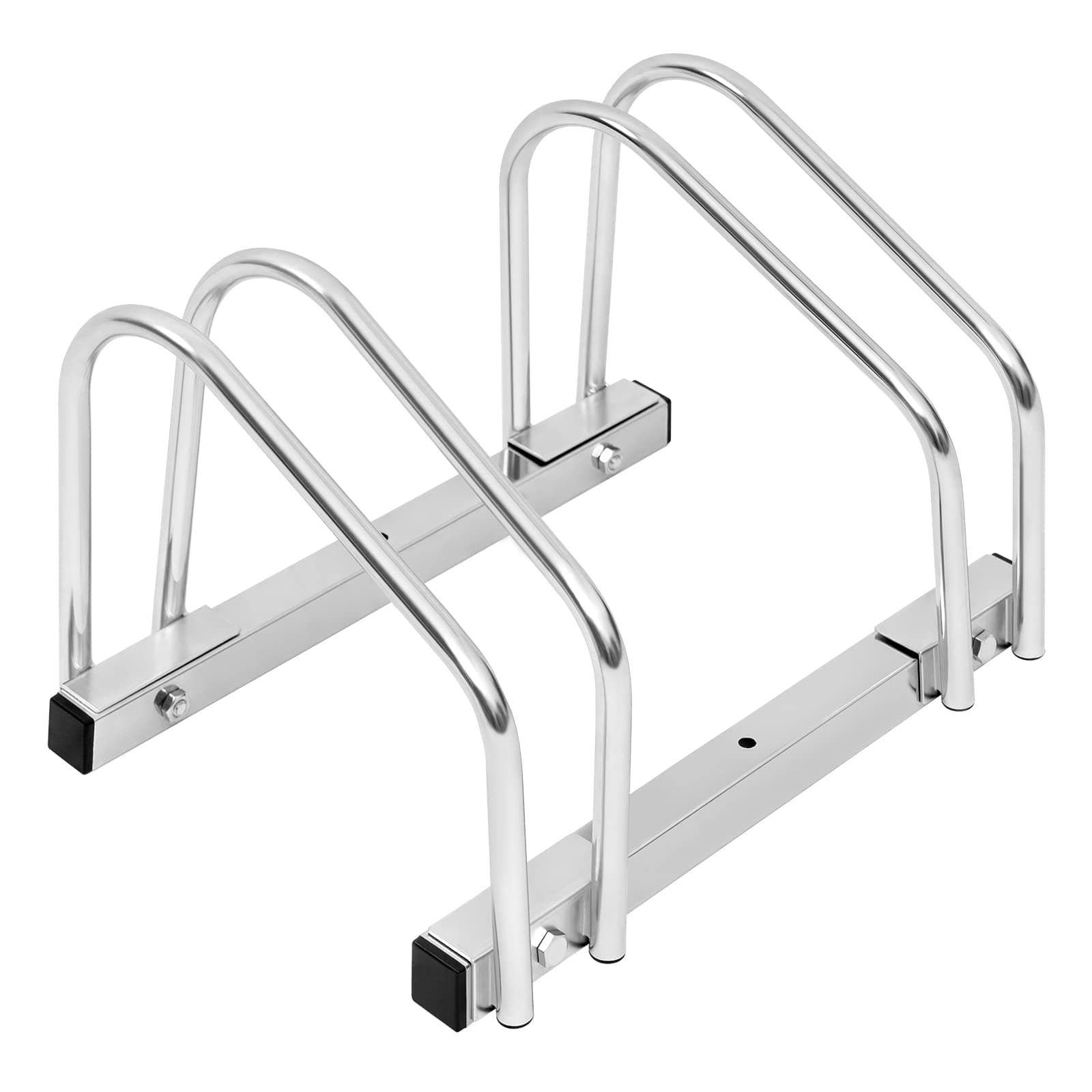 🚲🔒 WOLTU Fahrradständer 2 Fahrräder Ständer Mehrfachständer Silber - Angebot!