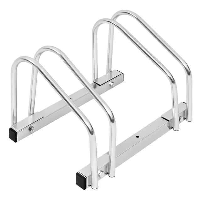 🚲🔒 WOLTU Fahrradständer 2 Fahrräder Ständer Mehrfachständer Silber - Angebot!