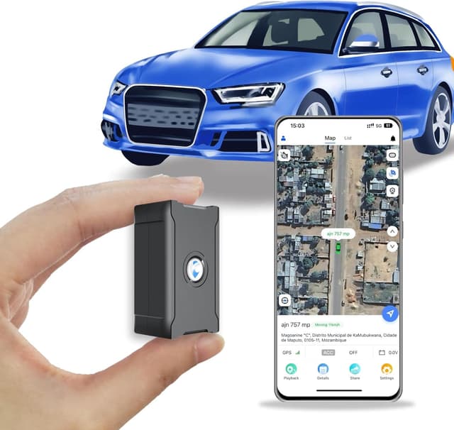 🌐 Wanwaytech GPS Auto Tracker mit Magnet | Live-Tracking-Sender für Autos