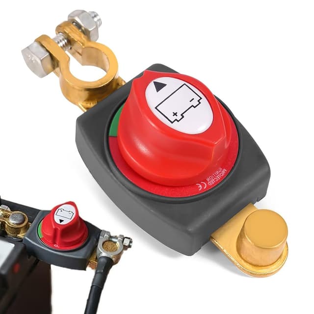 🔋 Batteriehauptschalter 12V-48V -  Trennschalter Wasserdicht 🚗