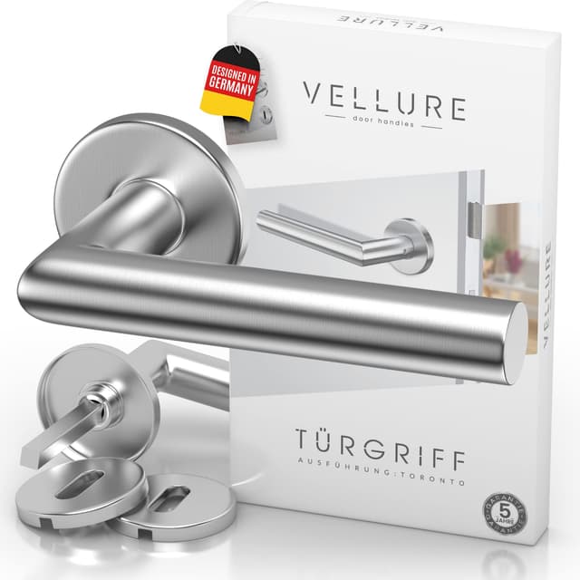 Vellure® Türgriff Set aus Edelstahl ⭐️ - Drückergarnitur Zimmertüren